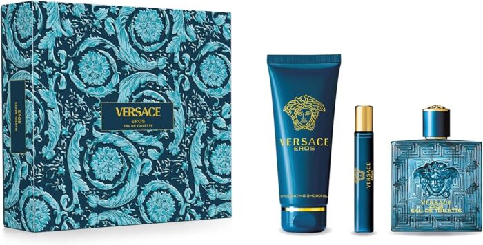 Versace Eros Set (EDT 100ml + EDT 10ml + SG 150Ml) For Men