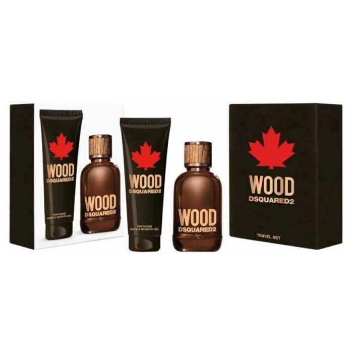 Dsquared2 Wood For Men Set EDT 100ML + Shower Gel 100ML