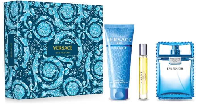 Versace Eau Fraiche Set Gift (EDT 100ml + EDT 10ml + SG 150ml) For Men