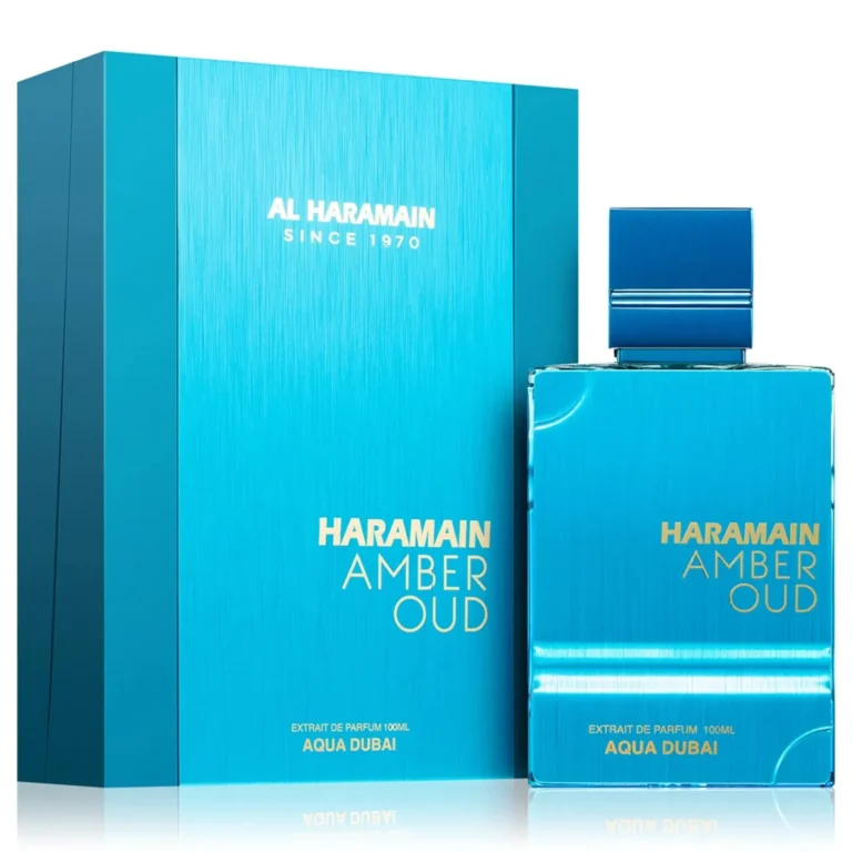 אל חרמיין אמבר אוד אקווה דובאי - Al Haramain Amber Oud Aqua Dubai - בושם יוניסקס - 100 מ"ל EDP (מקורי)