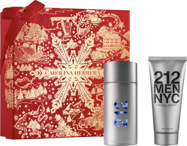 קרולינה הררה 212 מן - Carolina Herrera 212 Men NYC Set - בושם לגבר - סט 100 מ"ל EDT + אפטר שייב 100 מ"ל (מקורי)