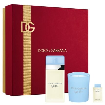 דולצה גבאנה סט לייט בלו (א) אדט 50מל + 4.5מל + נר Dolce & gabbana Set Light Blue