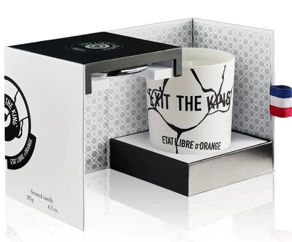 Etat-Libre-Dorange-Exit-The-King-Candle-185-Gr אטא ליברה ד'אורנג' אקזיט דה קינג - Etat Libre d'Orange Exit The King - נר ריחני - 185 גרם (מקורי)