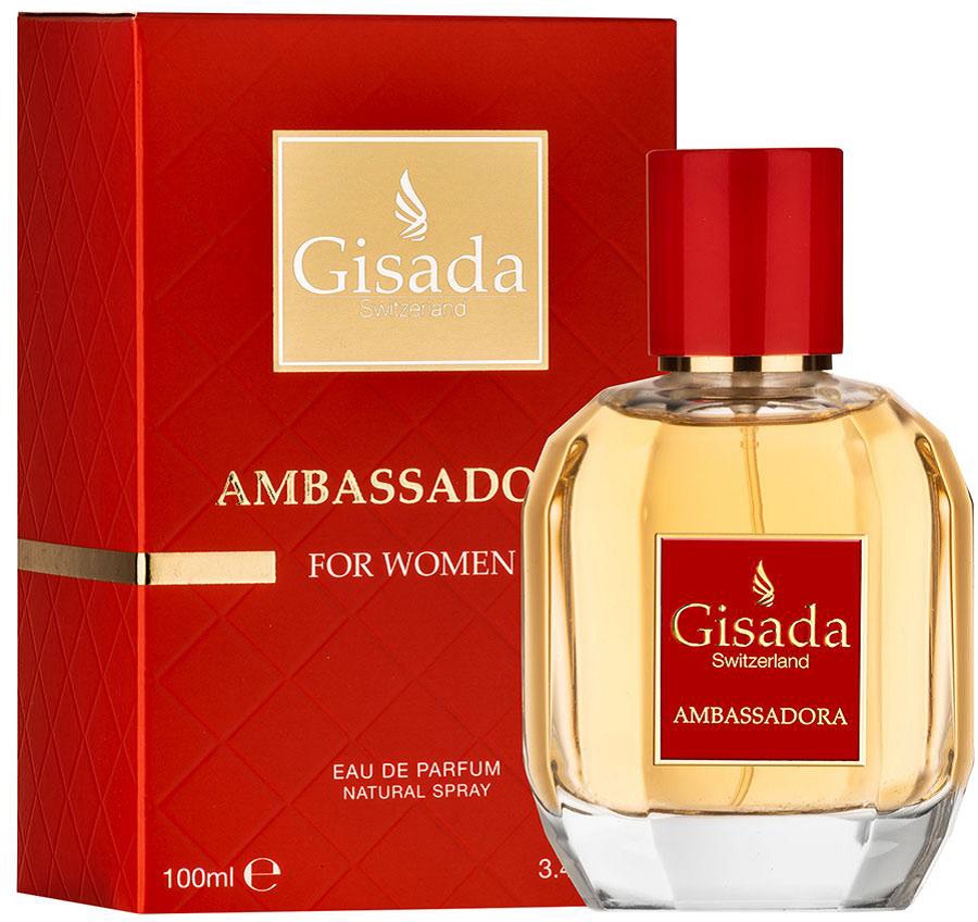 ג'יסאדה אמבסדורה רד - Gisada Ambassadora Red - בושם לאישה - 100 מ"ל א.ד.פ