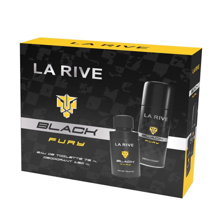 לה ריב בלאק פיורי - La Rive Black Fury - בושם לגבר - סט 100 מ"ל א.ד.פ + דאודורנט (מקורי)