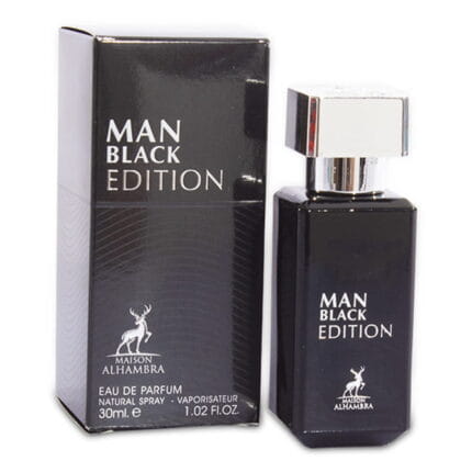 מייסון אלחמברה מאן בלאק אדישן - Maison Alhambra Man Black Edition - בושם לגבר - 30 מ"ל או דה פרפיום (מקורי)