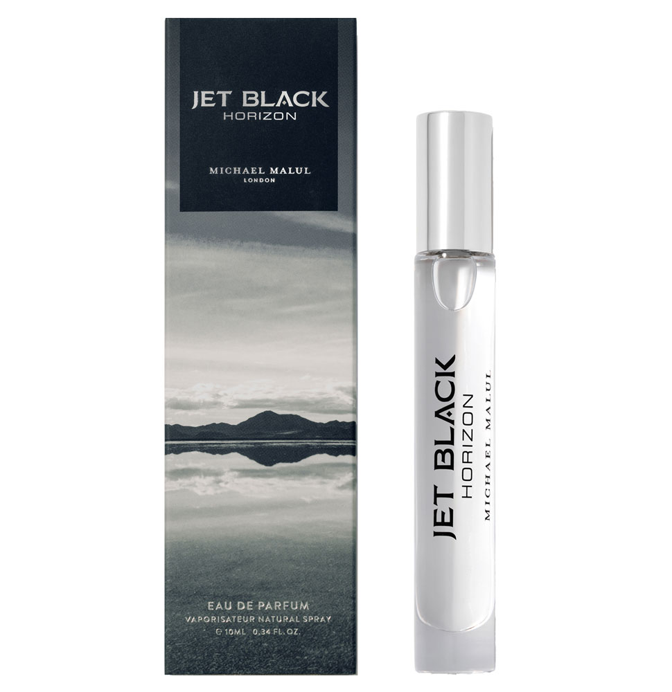 Michael-Malul-Jet-Black-Horizon-Mini-M-Edp-10ml מיכאל מאלול ג'ט בלאק הורייזון מיני מ - Michael Malul Jet Black Horizon Mini M - בושם לגבר - 10 מ"ל א.ד.פ (מקורי)