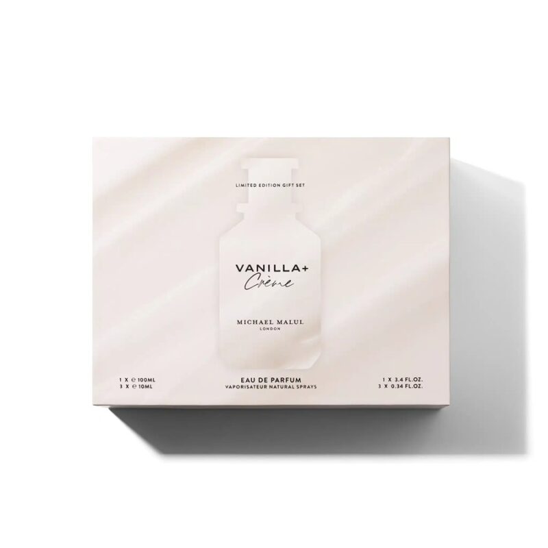 מיכאל מאלול סט וניל + קרם - Michael Malul Set Vanilla + Creme - בושם לאישה - 100 מ"ל או דה פרפיום + 3*10 מ"ל (מקורי)
