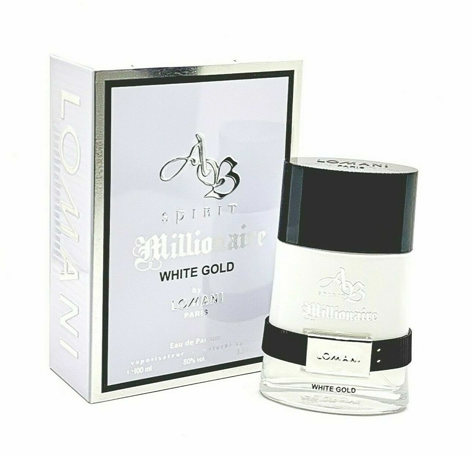 Tester-Lomani-Spirit-Millionaire-White-Gold-Edp-100ml לומאני ספיריט מיליונר ווייט גולד - Lomani Spirit Millionaire White Gold - בושם לגבר - 100 מ"ל EDP (טסטר)