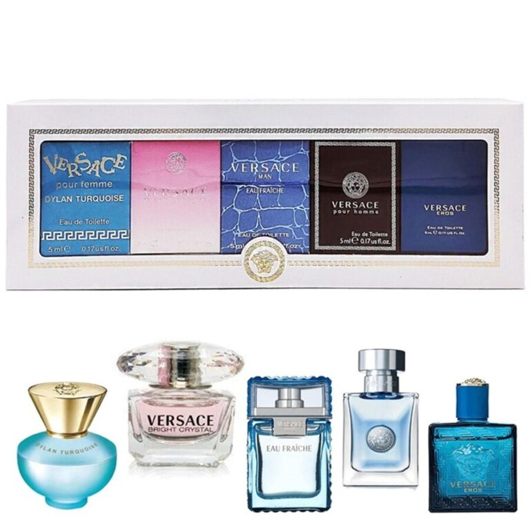 ורסאצ'ה סט מיני לגבר ולגבר - Versace Mini Set Man + Woman - סט בשמים לגבר ולגבר - 5 מ"ל * 5 יחידות או דה טואלט (מקורי)