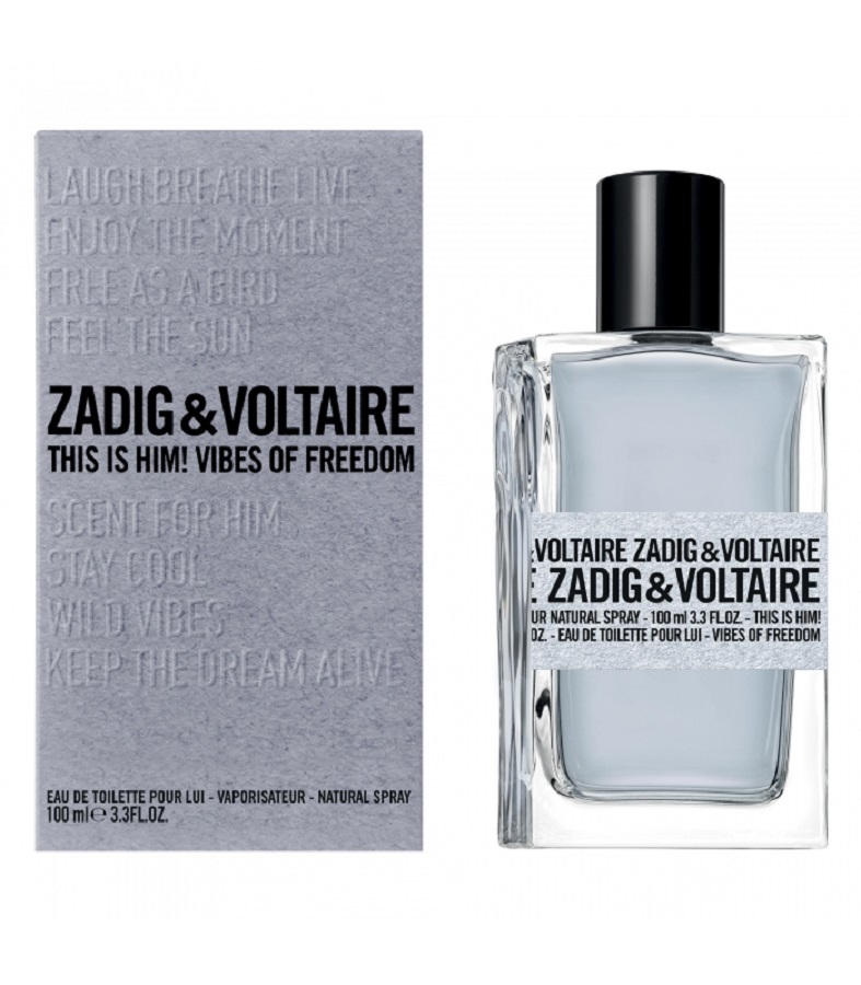 זאדיג & וולטר דיס איז הים! וייבס אוף פרידום - Zadig & Voltaire This is Him! Vibes of Freedom - בושם לגבר - 100 מ"ל EDP (מקורי)