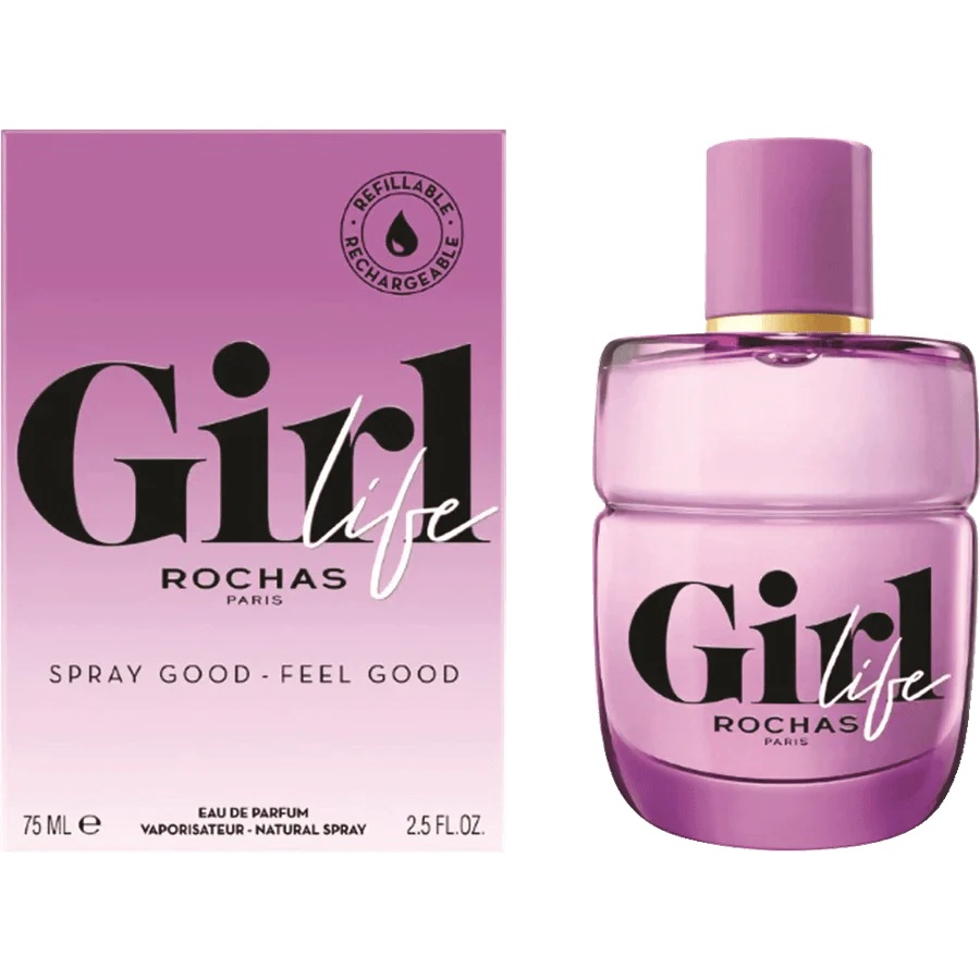 Rochas-Girl-Life-Edp-75ml רושאס גירל לייף - Rochas Girl Life - בושם לאישה - 75 מ"ל EDP (מקורי)