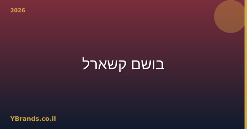 בושם קשארל (Cacharel) – המדריך המלא 2026 | YBrands