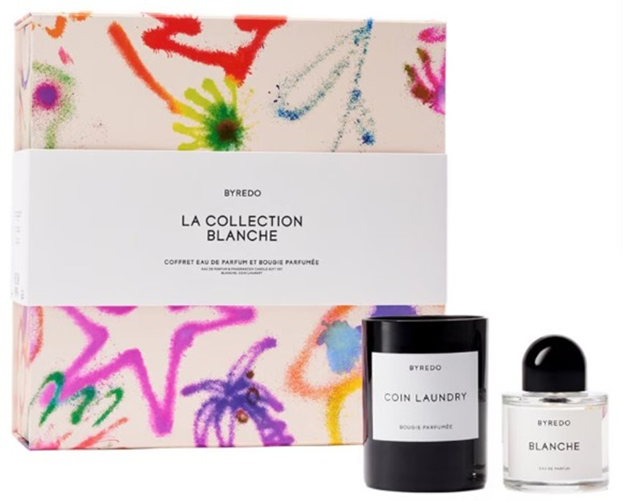 Byredo-Set-Blanche-Edp-100ml-Coin-Laundry-240gr ביירדו סט בלאנש (א) אדפ 100מל + קוין לאונדריי 240גר