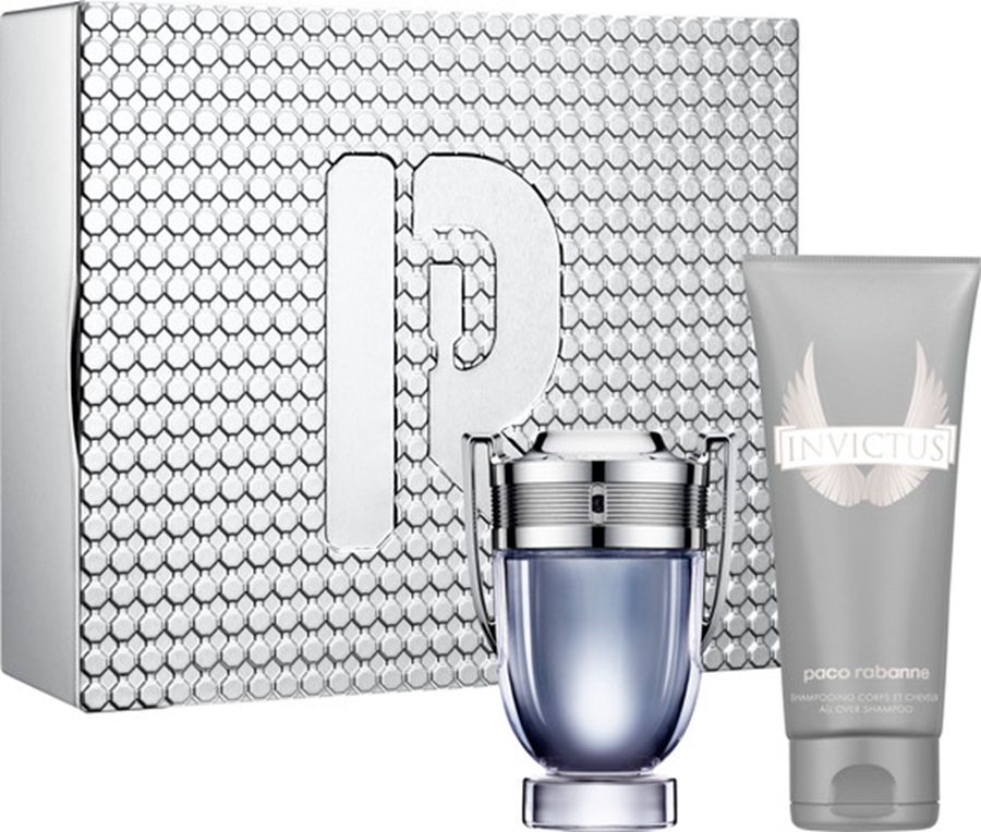 Paco-Rabanne-Set-Invictus-M-Edt100mlgel100ml פאקו רבאן סט אינוויקטוס (ג) אדט100מל + ג.רחצה100מל